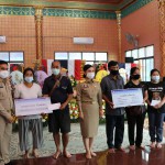 ท่านที่ปรึกษารัฐมนตรีว่าการกระทรวงแรงงานและคณะเดินทางมอบเงินประโยชน์ทดแทนกรณีเสียชีวิตของผู้ประกันตนในเหตุการณ์เพลิงไหม้