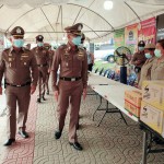 จังหวัดปทุมธานี ผู้บัญชาการสำนักงานตำรวจแห่งชาติ เดินทางตรวจเยี่ยมจุดบริการประชาชน ณ บริเวณหน้าห้างเมก้าโฮม ถนนพหลโยธิน (ขาออก) อำเภอคลองหลวง  จังหวัดปทุมธานี