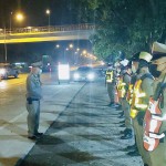 ปทุมธานี ผู้บังคับการตำรวจภูธรจังหวัดปทุมธานีเดินทางตรวจเยี่ยมจุดตรวจวัดแอลกอฮอล์ ณ บริเวณโรงพยาบาลธัญบุรี ถนนรังสิตนคร-นายก (ขาออก) อำเภอธัญบุรี จังหวัดปทุมธานี