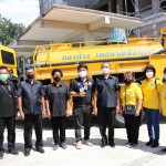 ปทุมธานี-ฉีดพ่นน้ำหมัก EM ลงในบ่อเต่า และ แม่น้ำลำคลอง เพื่อบำบัดน้ำเสียให้ดีขึ้น