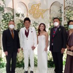 นนทบุรี- ผู้บังคับการตำรวจภูธรจังหวัดนนทบุรีให้เกียรติเป็นประธานงานฉลองมงคลสมรสบุตรชาย ประธาน กต.ตร.สภ.บางศรีเมือง