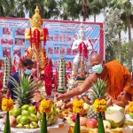 ปทุมธานี-ศิษยานุศิษย์วัดดอนใหญ่บวงสรวงแก้บนท้าวเวสสุวรรณหลังได้รับโชคใหญ่