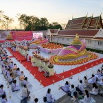 ปทุมธานี รับบุญตรุษจีนตักบาตรพระบวชใหม่วัดพระธรรมกาย 1,139 รูป ถวายเป็นพระราชกุศลแด่ เจ้าฟ้าพัชรกิติยาภาฯ