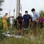 ปทุมธานี หนุ่มถึงฆาตลักตัดสายไฟแรงสูงถูกไฟช็อตดับคาที่