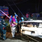 ปทุมธานี รถกระบะชนรถบรรทุกเสาเข็มเสียชีวิต 1 ราย ปทุมธานี รถกระบะชนรถบรรทุกเสาเข็มเสียชีวิต 1 ราย