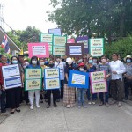 ปทุมธานี ชาวหมู่บ้านตองเปรอะร้องขอความเป็นธรรม เรื่องเวนคืนที่ดิน