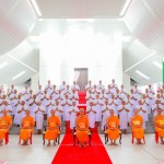 ปทุมธานี วัดพระธรรมกายจัดบรรพชาและอุปสมบทหมู่54รูป ภาคฤดูฝน ที่อุโบสถพระไตรปิฎก