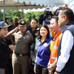 ปทุมธานี-รัฐมนตรีว่าการกระทรวงเกษตรและสหกรณ์ ลงพื้นที่ตรวจติดตามสถานการณ์อุทกภัยในพื้นที่จังหวัดปทุมธานี ณ สถานีสูบน้ำปากคลองรังสิต