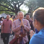 ผู้การเมืองช้างนำกำลังตำรวจอำนวยความปลอดภัยพิธีเปิดงานแสดงช้างสุรินทร์ปี2567