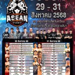 “ASEAN FIGHT” เปิดโหมดเดือดทะลุปรอท สะท้านสังเวียนผ้าใบ ในศึกรากหญ้ามวยไทยฯ