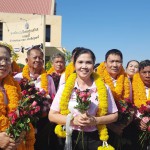 ปทุมธานี รับสมัครเลือกตั้งอบต.คลองสี่ วันแรกคึกคัก ชาวบ้านแห่ร่วมให้กำลังใจ