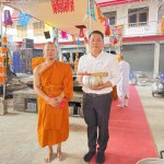 ปทุมธานี”วัดดอน“วัดสุราษฎร์รังสรรค์ สามโคก ปทุมธานีจัดพิธีกวนข้าวทิพย์งานบุญปิดทองฝั่งลูกนิมิต