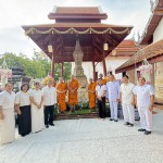 ปทุมธานี“พ่อเมืองปทุมธานี”เป็นประธานพิธีเจริญพุทธมนต์ฉลองศาลาไม้ครอบโกศพญากราย (ขรัวอีโต้)และพิธีบำเพ็ญกุศลทักษิณานุปทานถวายแด่อดีตเจ้าอาวาสวัดสิงห์ทุกรูป  ณ วัดสิงห์ ตำบลสามโคก อำเภอสามโคก จังหวัดปทุมธานี