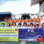 ปทุมธานี วัดพระธรรมกายมอบถุงยังชีพ 500 ชุด ช่วยผู้ประสบภัยน้ำท่วมสมุทรปราการ ผ่านวัดและหน่วยงานท้องถิ่น